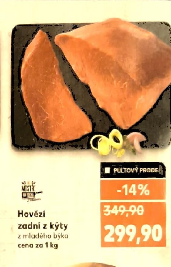 Hovězí zadní z kýty