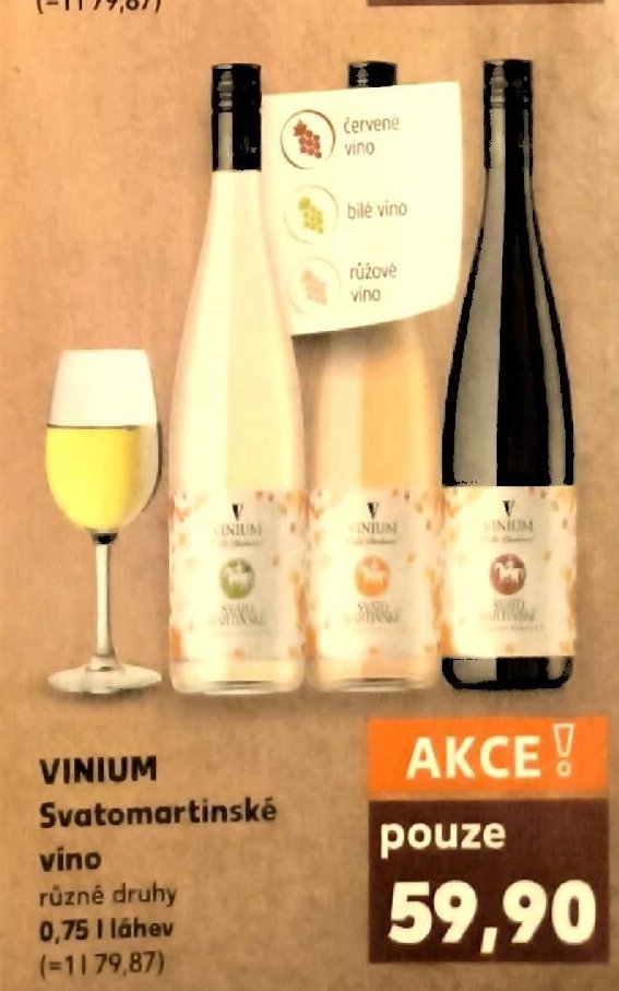 VINIUM Svatomartinské víno - Kaufland akcniletaky.com
