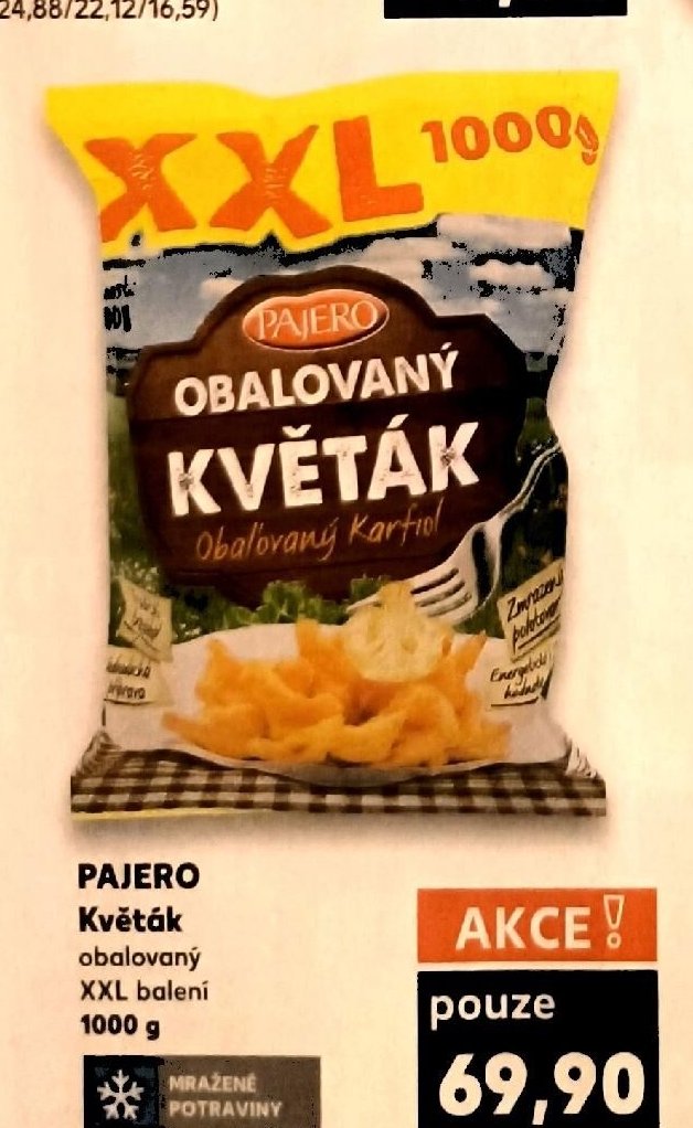 Pajero obalovaný květák
