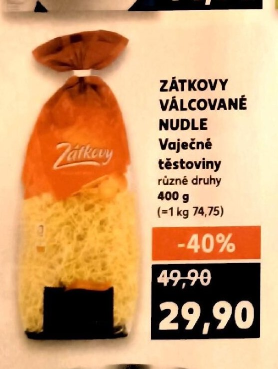 ZÁTKOVY VÁLCOVANÉ NUDLE