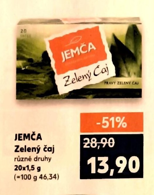 JEMČA Zelený čaj