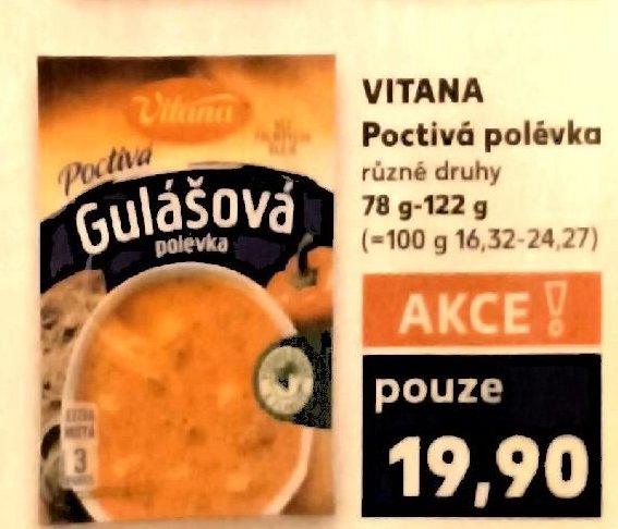 VITANA Poctivá polévka