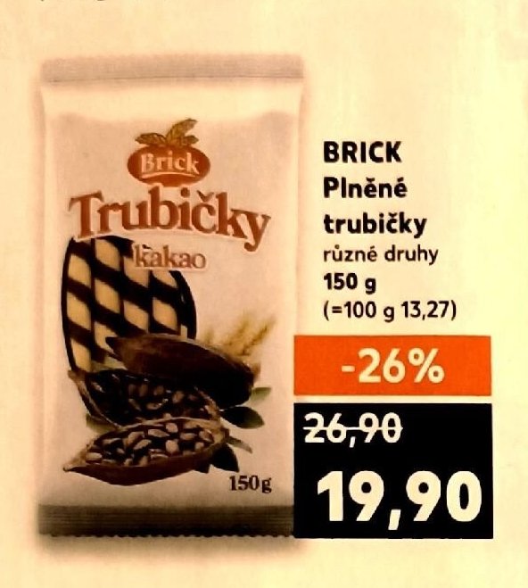 BRICK Plněné trubičky