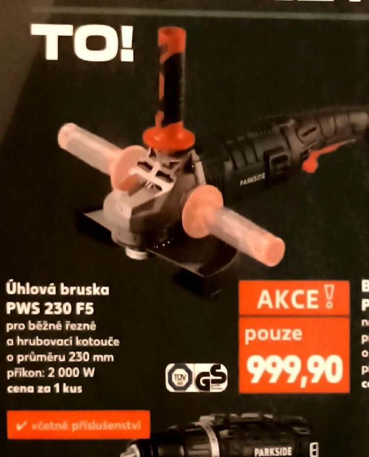 Úhlová bruska PWS 230 F5