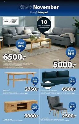 akční leták Jysk 3.11.2025-23.11.2025