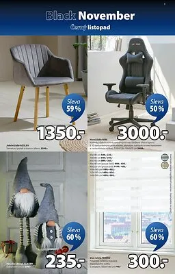 akční leták Jysk 3.11.2025-23.11.2025