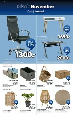 akční leták Jysk 3.11.2025-23.11.2025