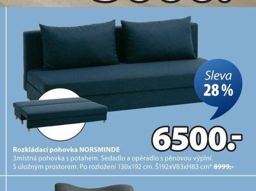 Rozkládací pohovka NORSMINDE
