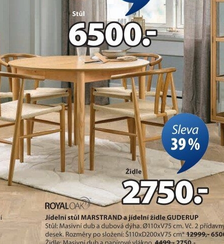 Jídelní židle Guderup Royaloak