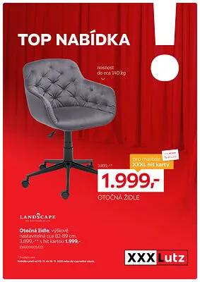 akční leták XXXLutz 3.11.2025-16.11.2025