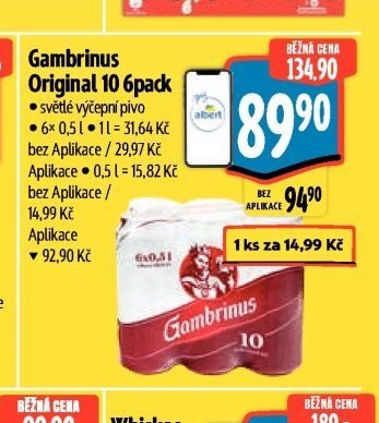 Gambrinus Original 10 6pack