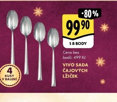 VIVO SADA ČAJOVÝCH LŽIČEK