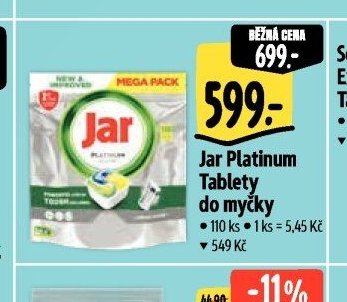 Jar Platinum Tablety do myčky
