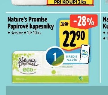Nature's Promise Papírové kapesníky