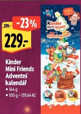 Adventní kalendář Mini Friends Kinder