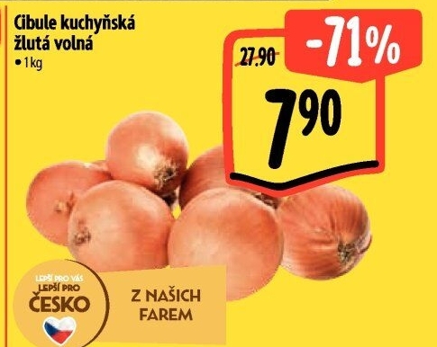 Cibule kuchyňská žlutá