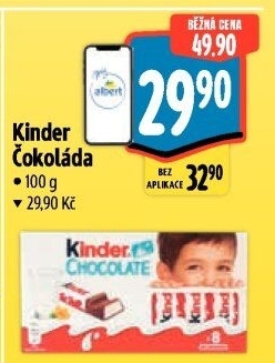 Čokoládky Kinder