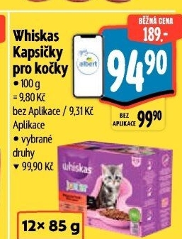 Kapsičky pro kočky Whiskas