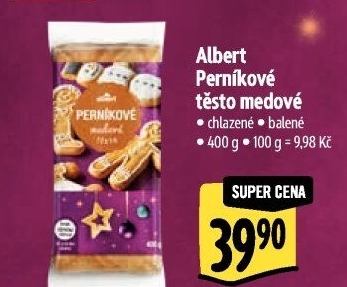 Těsto perníkové medové Albert
