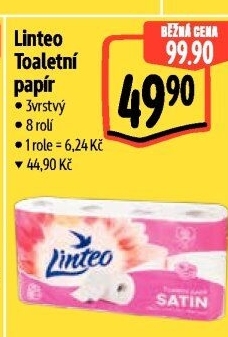 Toaletní papír 3vrstvý Linteo