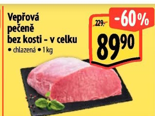 Vepřová pečeně bez kosti
