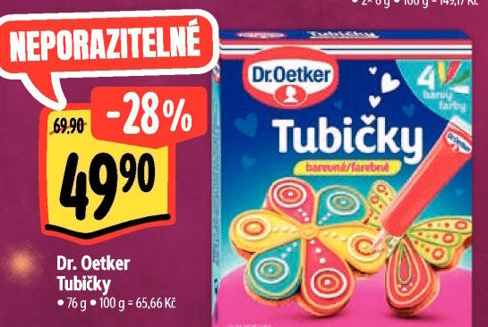 Zdobicí tubičky Dr. Oetker