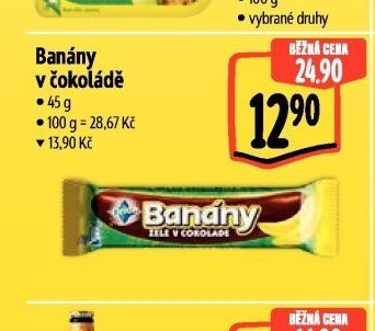 Banány v čokoládě