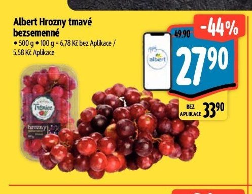 Albert Hrozny tmavé bezsemenné
