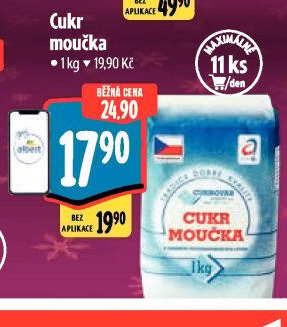Cukr moučka Cukrovar Vrbátky