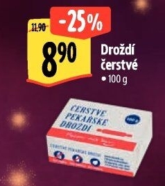 Droždí čerstvé