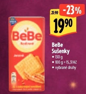 Sušenky Rodinné BeBe Opavia