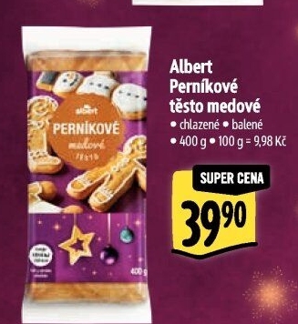 Těsto perníkové medové Albert