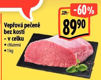 Vepřová pečeně bez kosti