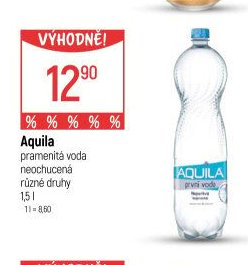 Aquila pramenitá voda neochucená různé druhy 1,5 l