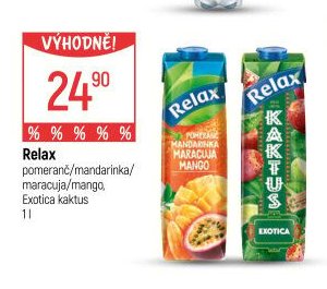Relax pomeranč/mandarinka/maracuja/mango, Exotica kaktus 1 l