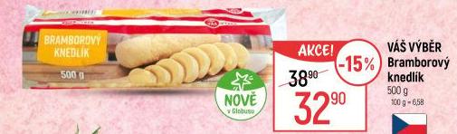 Bramborový knedlík Váš Výběr