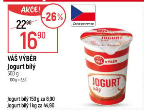 Jogurt bílý Váš Výběr