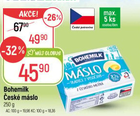 Máslo Opočenské Bohemilk