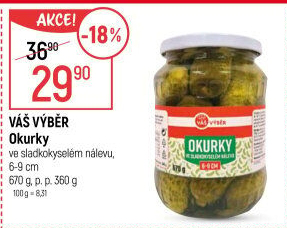 Okurky Váš Výběr