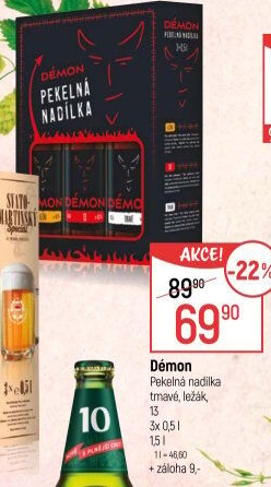 Pivo Démon Pekelná nadílka Lobkowicz