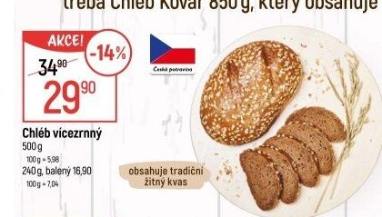 Chléb vícezrnný