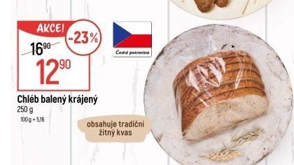 Chléb balený krájený