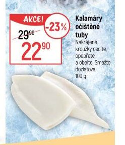 Kalamáry očištěné tuby