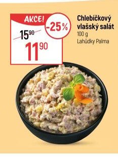 Chlebíčkový vlašský salát