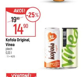Kofola Original, Vinea