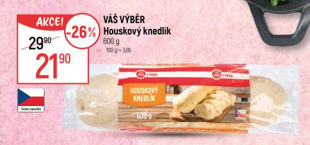 Houskový knedlík Váš Výběr