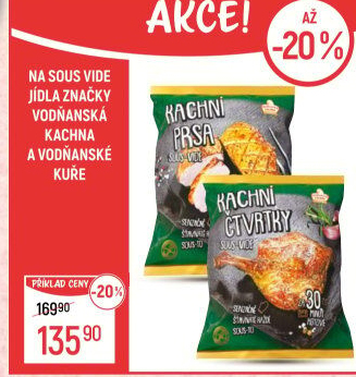 Kachní čtvrtky Sous vide Vodňanská kachna