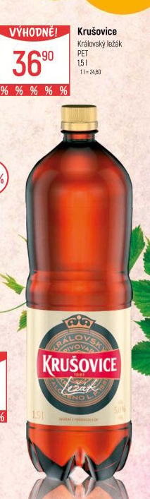 Pivo světlý ležák Královský 12° Krušovice