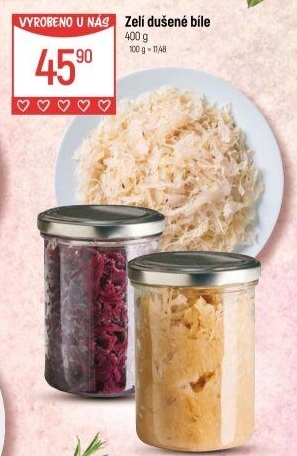 Zelí bílé sterilované