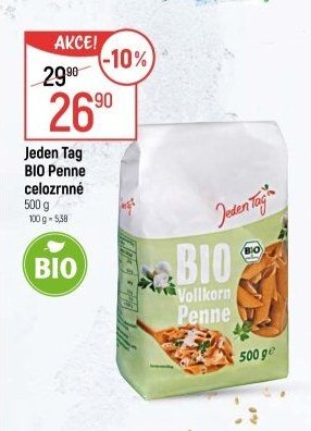 Jeden Tag BIO Penne celozrnné